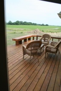 benches for deck rails 