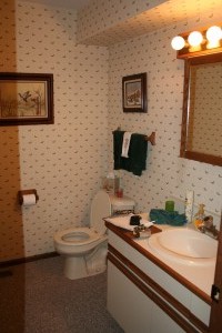 Before powder room     