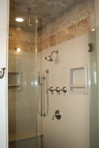 The new master shower.     