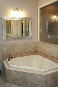 We reduced the size of the jetted tub, added a shared light window opening.     