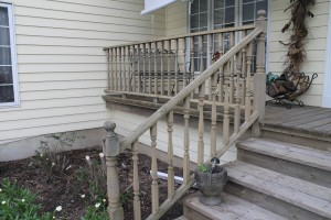 Porch rail before