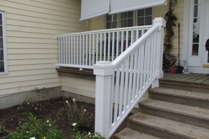 Porch rail after