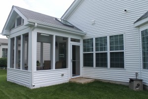Screen porch addition after